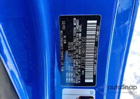 2022 Subaru Brz Limited z USA, uszkodzony, nr VIN JF1ZDBE19N9701301